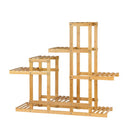 Artiss Bamboo Plant Stand Garden Stand Shelf Planter Flower Pots Indoor Outdoor