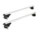 Universal Car Roof Rack Cross Bars Aluminium Silver Adjustable 1200mm Car 90kgs load Carrier