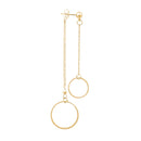 ‘Carrie’ Goldtone Double Sided Earrings