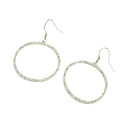 CRYSTAL SURROUND HOOP EARRINGS + FREE SURPRISE EARRINGS