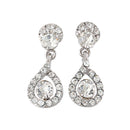 SWAROVSKI® ELEMENTS FILIGREE DROP EARRINGS