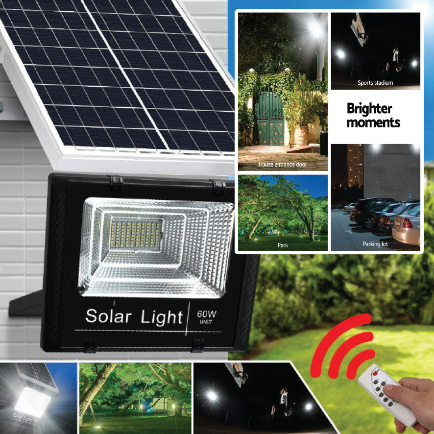 REMOTE CONTROL MOTION SENSOR LED SOLAR LIGHT