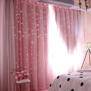 POWDER PINK 'STARLIGHT' CURTAINS