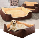 GREY PLUSH PET BED