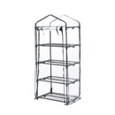 4 Tier Mini Greenhouse Garden Shed PVC Cover Film Frame Tunnel Plant Green House