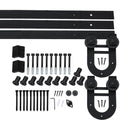 3.66M Antique Classic Style Single Sliding Barn Door Hardware Track Roller Kit