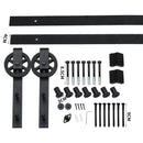 3M Antique Classic Style Single Sliding Barn Door Hardware Track Roller Kit