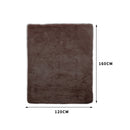 Designer Soft Shag Shaggy Floor Confetti Rug Carpet Home Decor 120x160cm Coffee