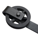 2M Antique Classic Style Single Sliding Barn Door Hardware Track Roller Kit