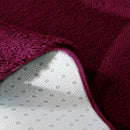 Designer Soft Shag Shaggy Floor Confetti Rug Carpet Home Decor 80x120cm Burgundy