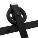 2M Antique Classic Style Single Sliding Barn Door Hardware Track Roller Kit