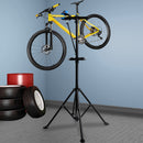 Bike Repair Stand Work Rack With Tool Tray Mechanic Bicycle Maintenance Blue