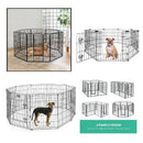 30 INCH HIGH 8 PANEL MULTI FORMAT METAL PET PLAYPEN