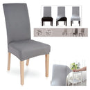 SET OF 8 GREY CHAIR COVERS