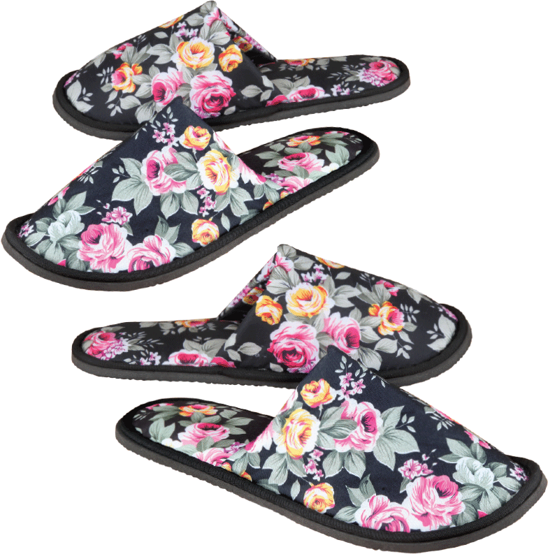 NEW IDEA SPECIAL OFFER -  2 PAIRS OF LADIES SLIPPERS