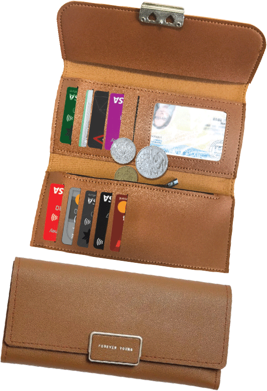 TAN ORGANISER PURSE