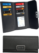 BLACK ORGANISER PURSE