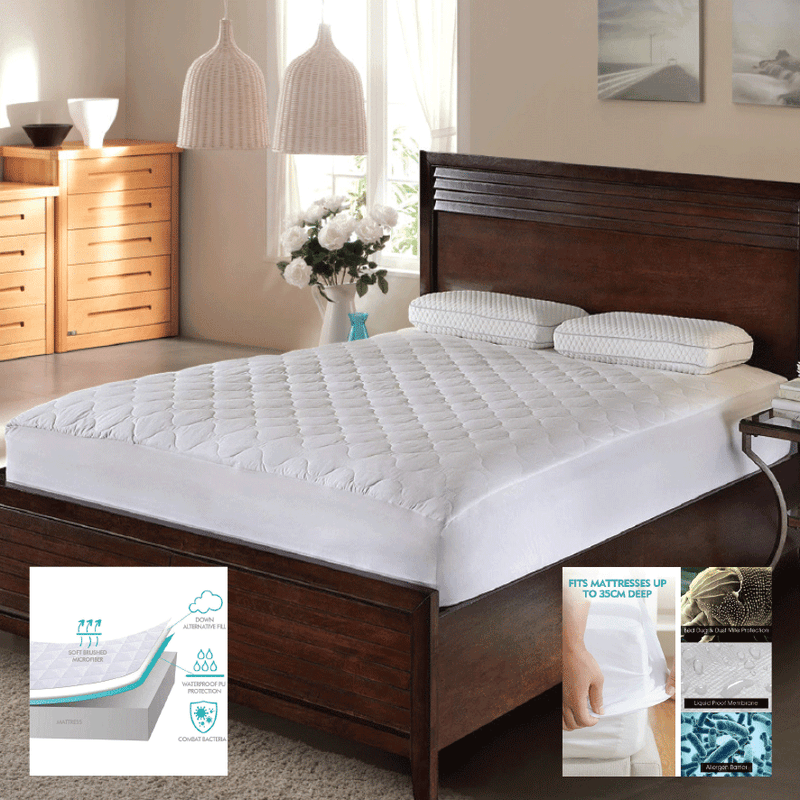 Waterproof Bamboo Fibre King Mattress Protector