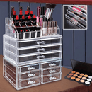 Multi Purpose 9 Drawer Clear Acrylic Organiser