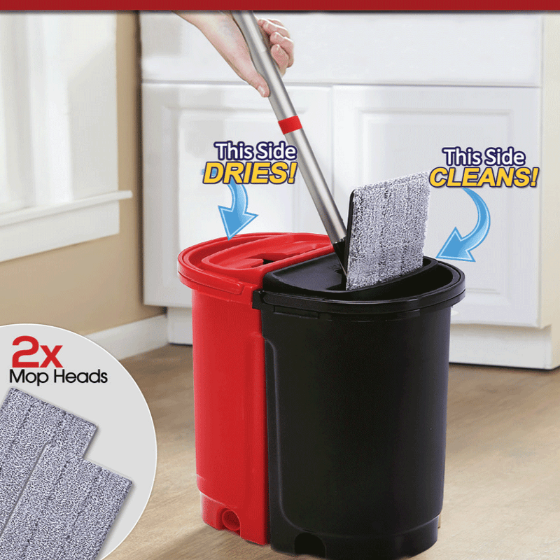 ‘Self-Squeeze’ Microfibre Mop Wet & Dry System