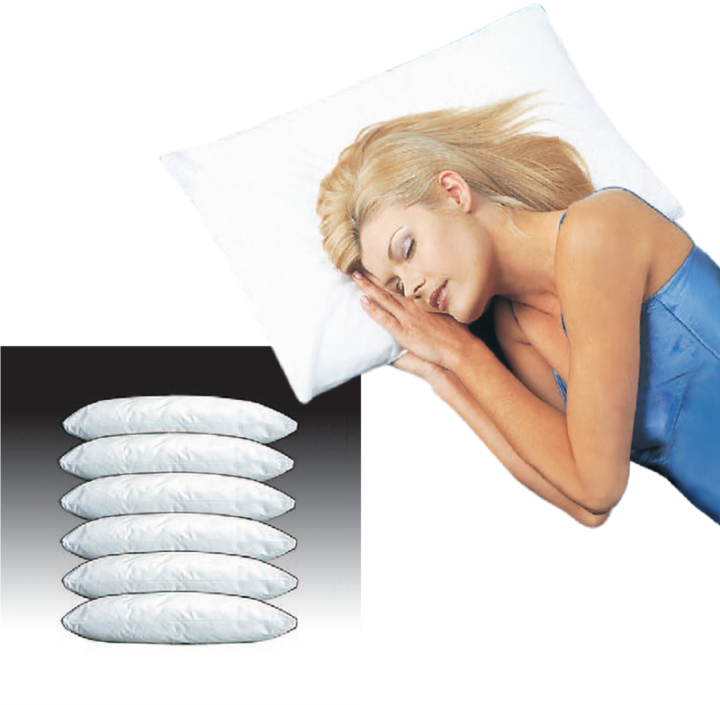 Set of 6 Non-Allergenic Pillow Protectors