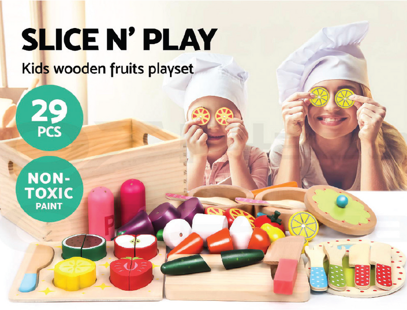29-Piece Kids Food Play Set