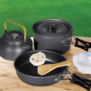 10 PIECE CAMPING COOKWARE SET