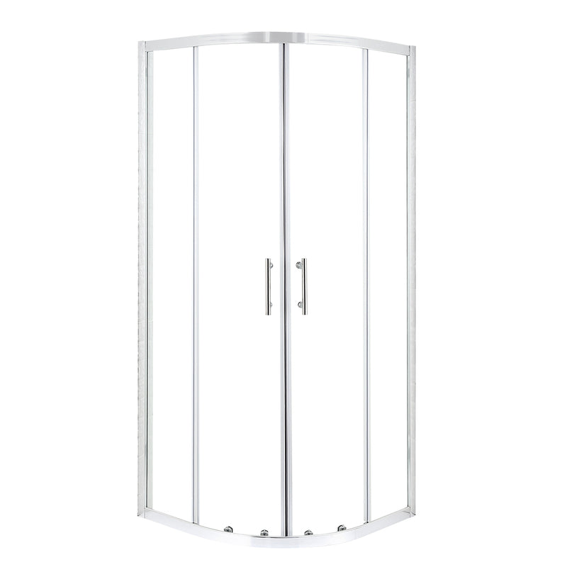 Levede Shower Screen Screens Door Seal Enclosure Glass PanelCurved800x800x1900mm