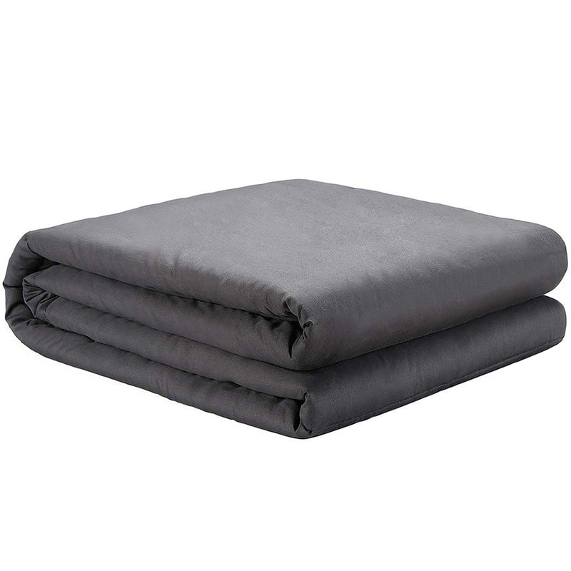 DreamZ 7KG Weighted Blanket Promote Deep Sleep Anti Anxiety Single Dark Grey