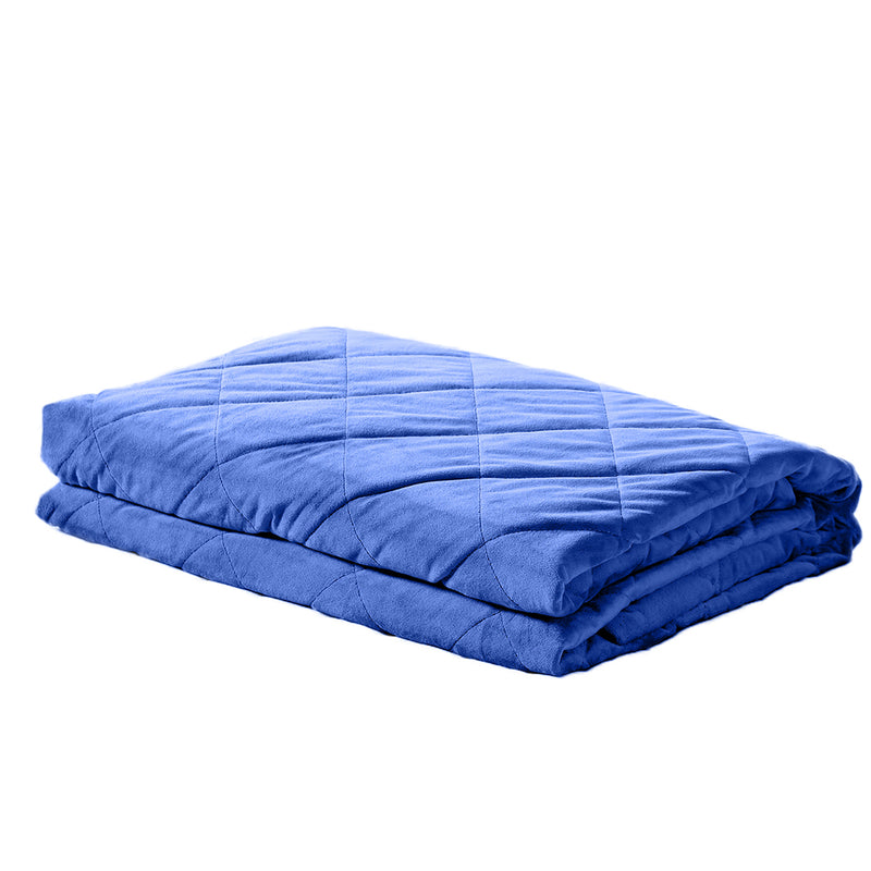 DreamZ 11KG Adults Size Anti Anxiety Weighted Blanket Gravity Blankets Blue