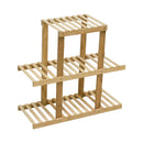 3 Tiers Premium Bamboo Wooden Plant Stand In/outdoor Garden Planter Flower shelf