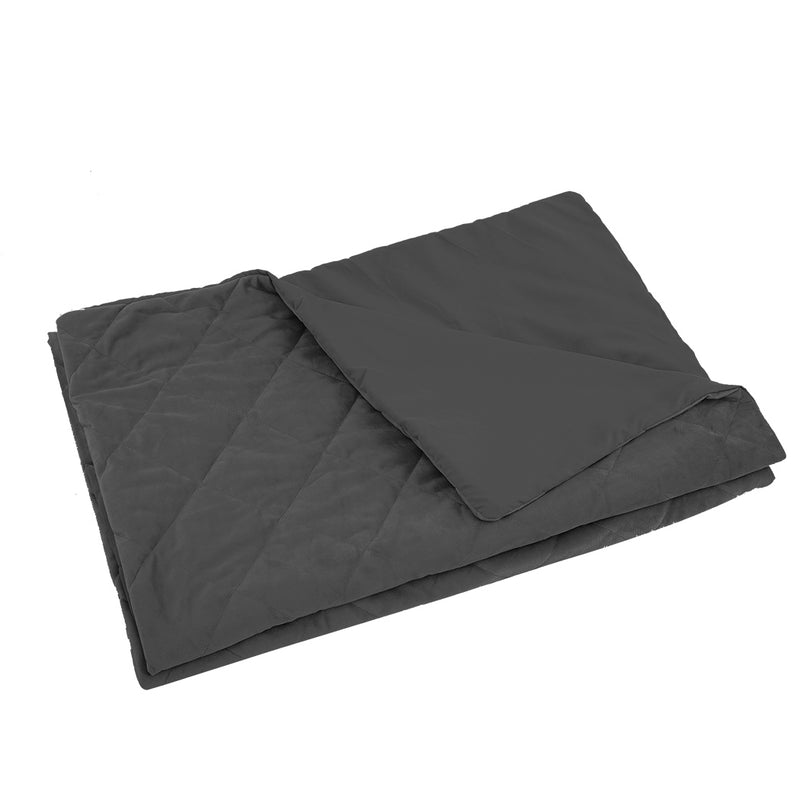 DreamZ 121x91cm Anti Anxiety Weighted Blanket Cover Polyester Cover Only Grey