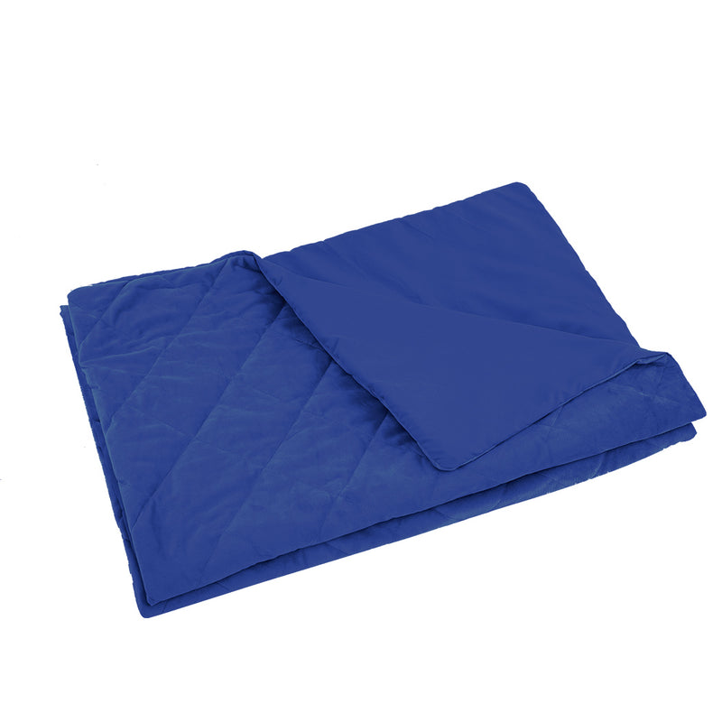 DreamZ 202x151cm Anti Anxiety Weighted Blanket Cover Polyester Cover Only Blue