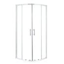 Levede Shower Screen Screens Door Seal Enclosure Glass PanelCurved900x900x1900mm