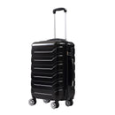 Suitcase Luggage Set 3 Piece Sets Travel Organizer Hard Cover Packing Lock Black