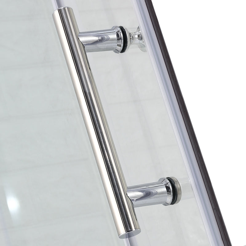 Levede Bath Shower Enclosure Screen Seal Strip Glass Shower Door 1300x1900mm