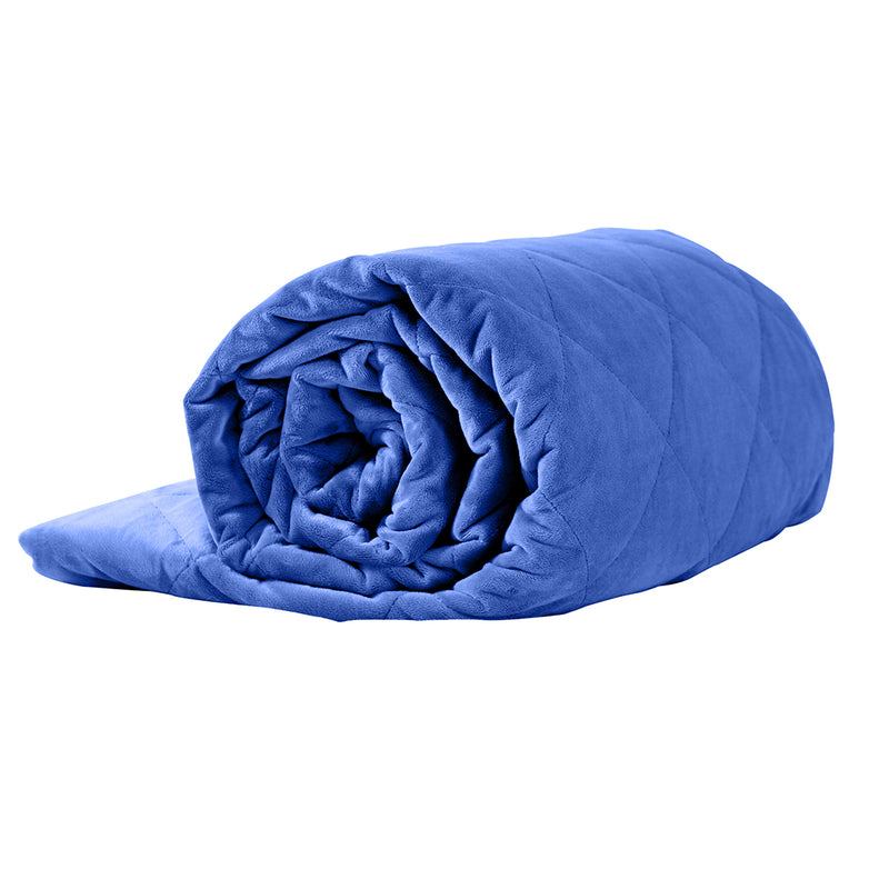 DreamZ 7KG Anti Anxiety Weighted Blanket Gravity Blankets Royal Blue Colour