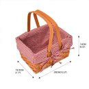 Picnic Basket Wicker Baskets Outdoor Deluxe Gift Storage Person Storage Carry