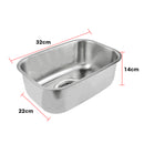 Kitchen Sink Stainless Steel Under/Topmount Handmade Laundry  Single Bowl