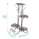 Levede Plant Stand Outdoor Indoor Metal Flower Pots Rack Corner Planter Shelf