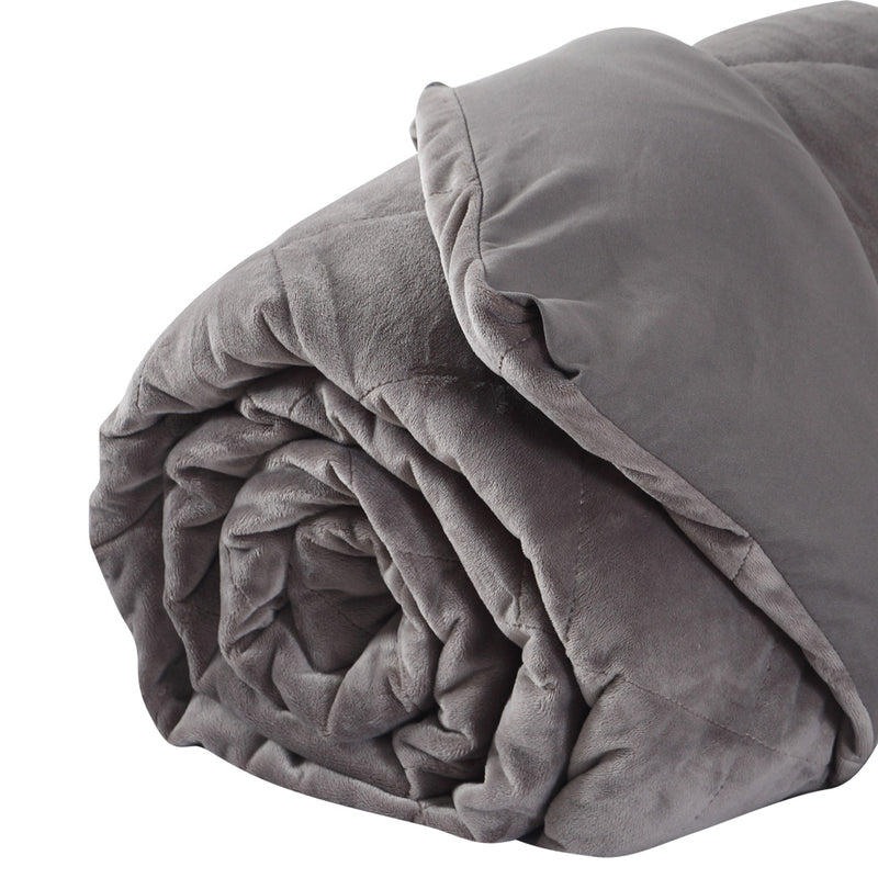 DreamZ 5KG Anti Anxiety Weighted Blanket Gravity Blankets Grey Colour