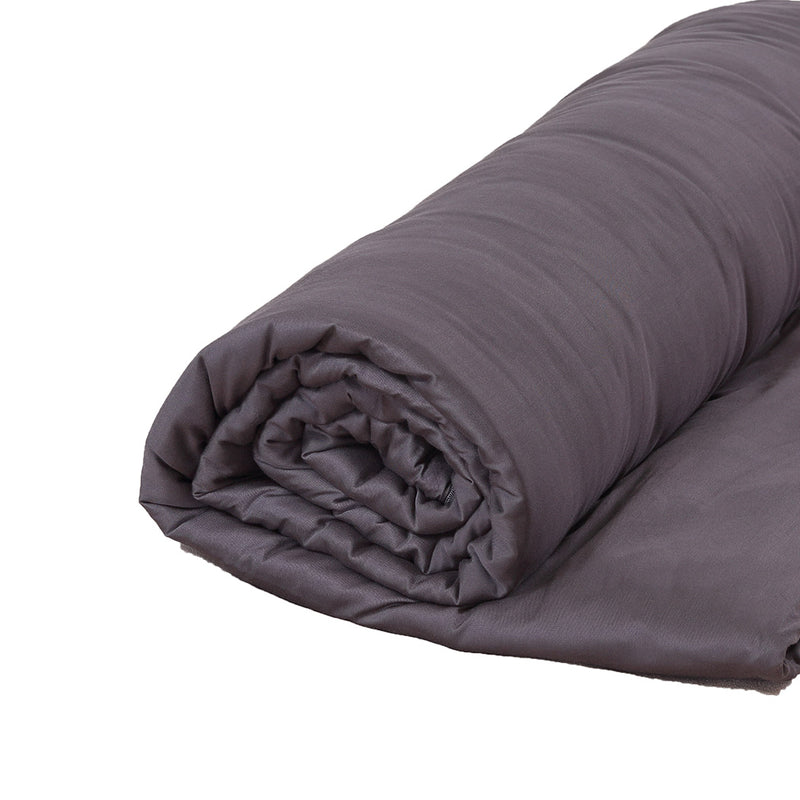 DreamZ 5KG Weighted Blanket Promote Deep Sleep Anti Anxiety Single Dark Grey