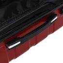 Suitcase Luggage Set 3 Piece Sets Travel Organizer Hard Cover Packing Lock Red