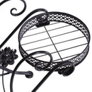 2X Plant Stand Outdoor Indoor Flower Pot Metal Corner Shelf Garden Home Decor AU