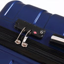 Suitcase Luggage Set 3 Piece Sets Travel Organizer Hard Cover Packing Lock Navy