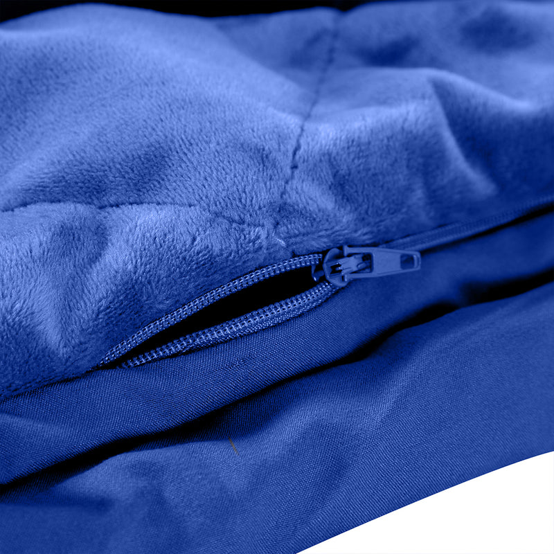 DreamZ 7KG Anti Anxiety Weighted Blanket Gravity Blankets Royal Blue Colour