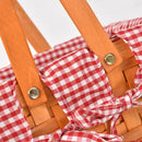 Picnic Basket Wicker Baskets Outdoor Deluxe Gift Storage Person Storage Carry