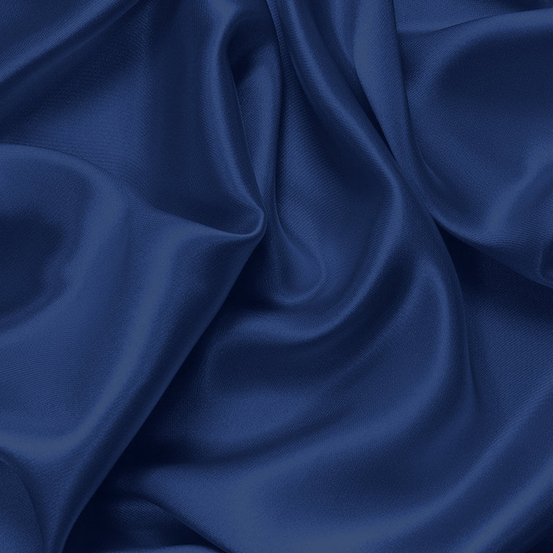 DreamZ Silk Satin Quilt Duvet Cover Set in King Size in Navy Colour