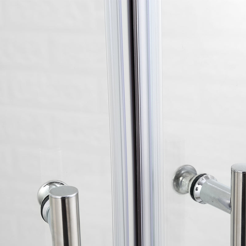 Levede Shower Screen Screens Door Seal Enclosure Glass PanelCurved900x900x1900mm