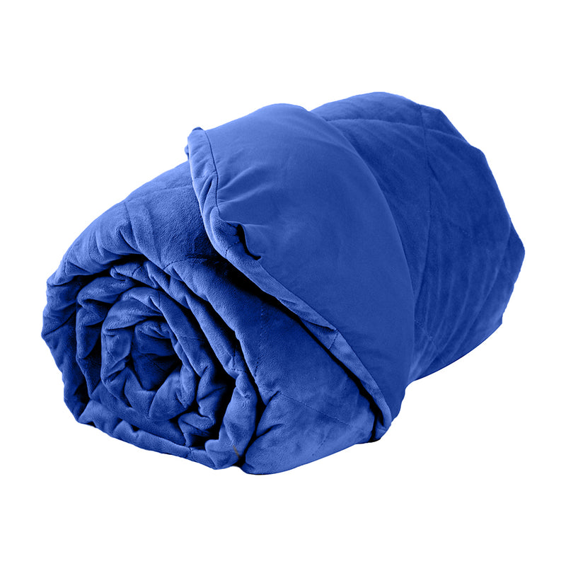 DreamZ 7KG Anti Anxiety Weighted Blanket Gravity Blankets Royal Blue Colour